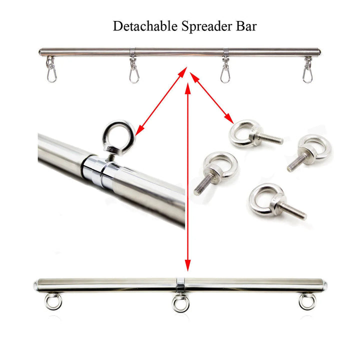 Stainless Steel Adjustable Open Leg  Sex  BDSM