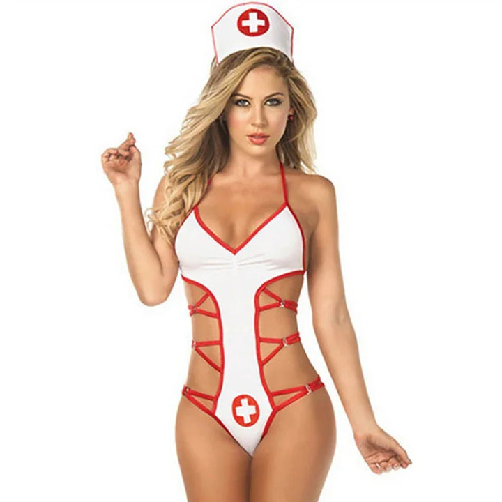 Sexy Nurse Costume Uniform Set for Women Sex Fantasy