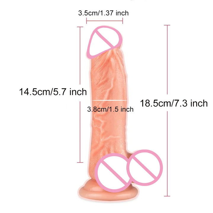 Super Long Skin Dildo Penis Silicone Realistic Sex.