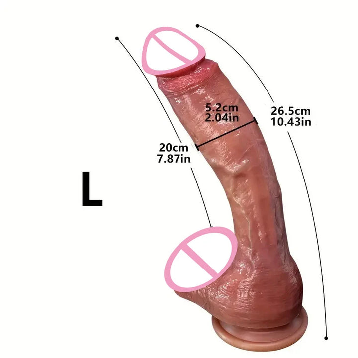 Super Long Skin Dildo Penis Silicone Realistic Sex.