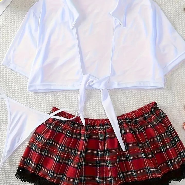 School Girl Costume Women Erotic Sex Fantasy