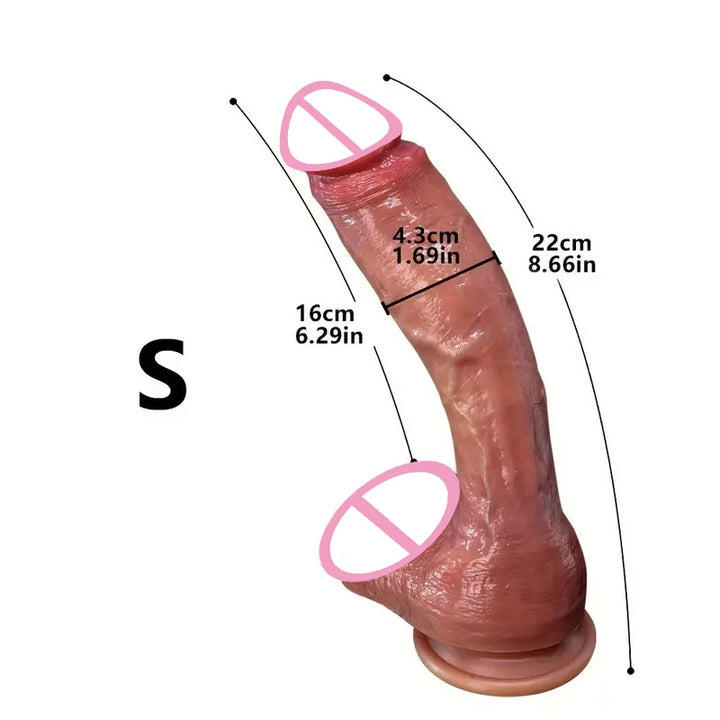 Super Long Skin Dildo Penis Silicone Realistic Sex.