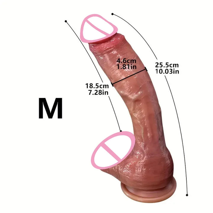 Super Long Skin Dildo Penis Silicone Realistic Sex.