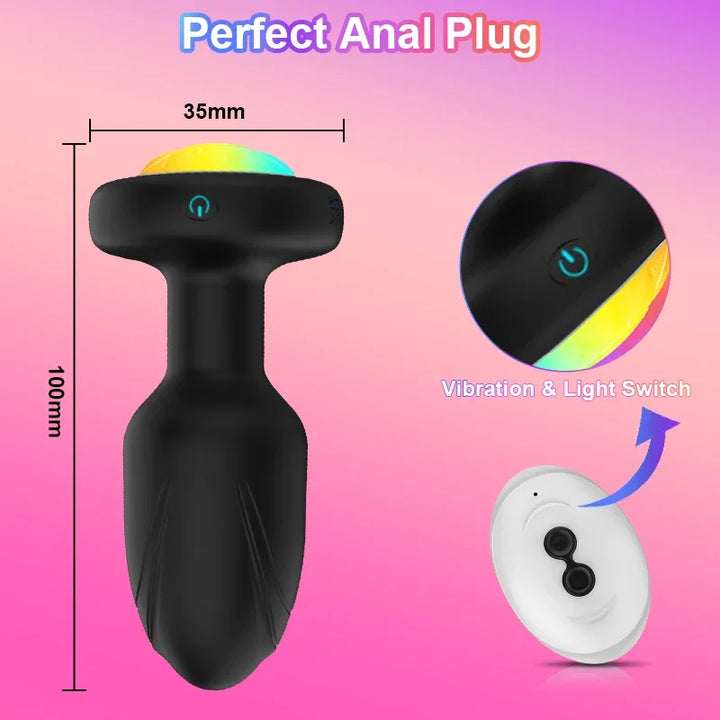 360° Rotation Vibrating Butt Plug Sex Toys