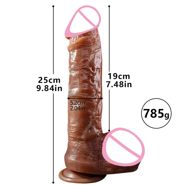 Super Long Skin Dildo Penis Medical Silicone Realistic SexToys