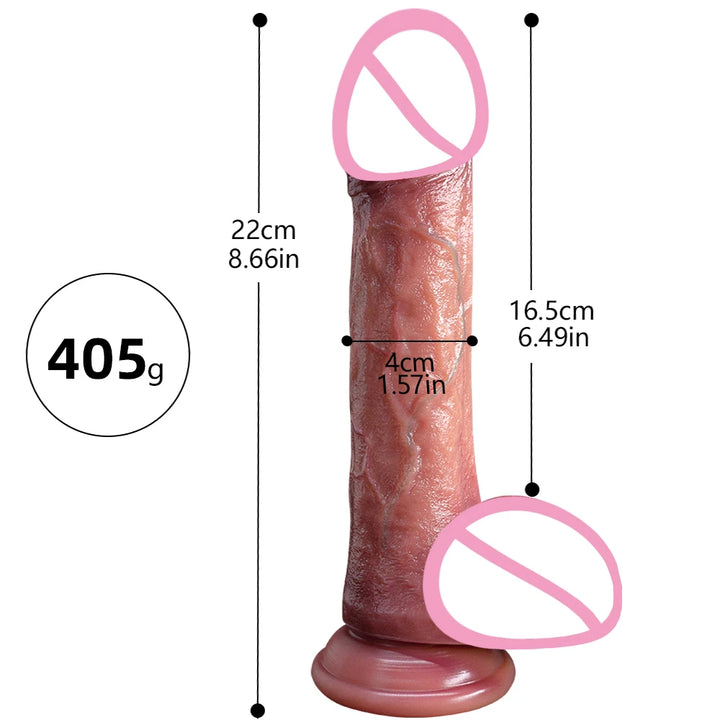 Super Long Skin Dildo Penis Medical Silicone Realistic SexToys