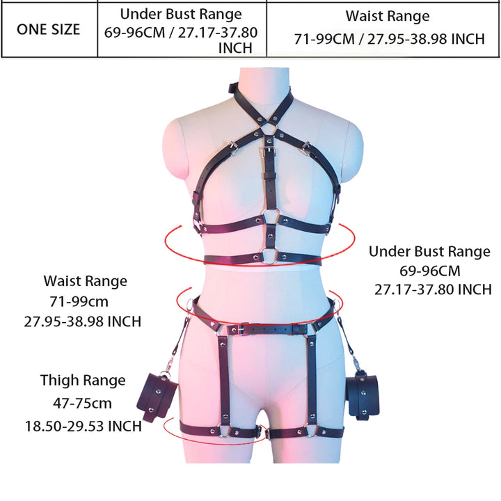 Women Sexy Body Harness Sex BSDM